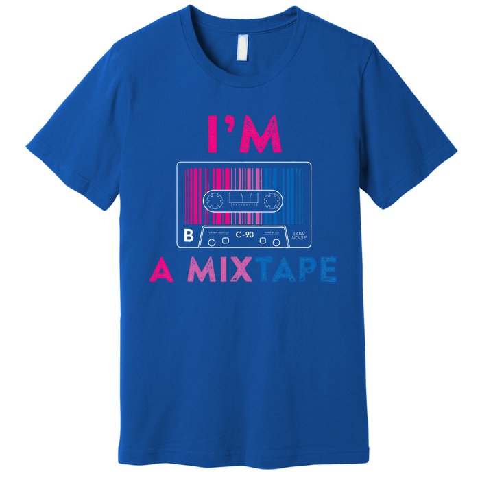 Bisexual Pride Flag Mixtape Women Gay Lesbian Lgbt Premium T-Shirt