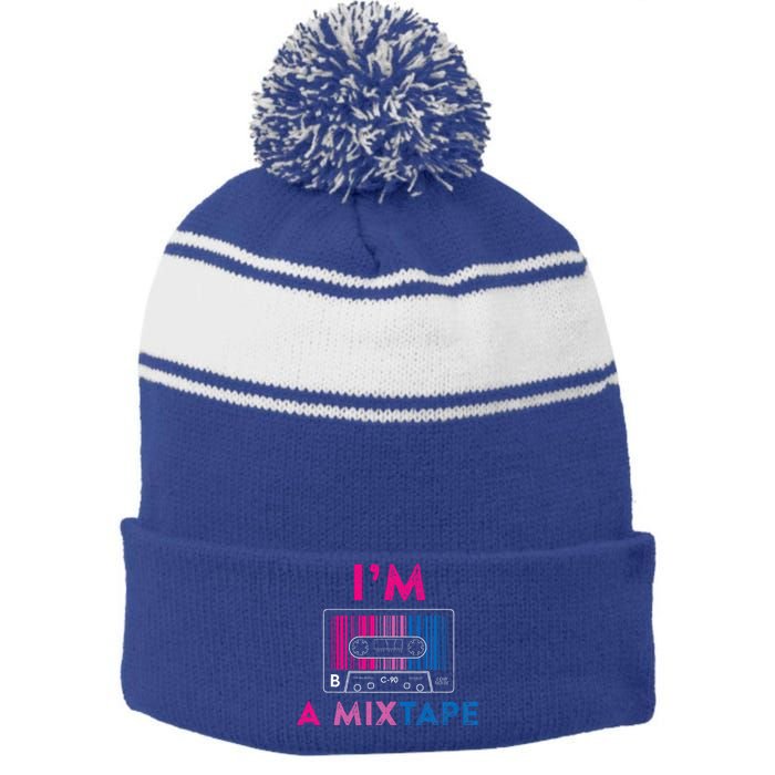 Bisexual Pride Flag Mixtape Women Gay Lesbian Lgbt Stripe Pom Pom Beanie