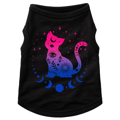 Bisexual pride flag colors astronomy cat Doggie Tank