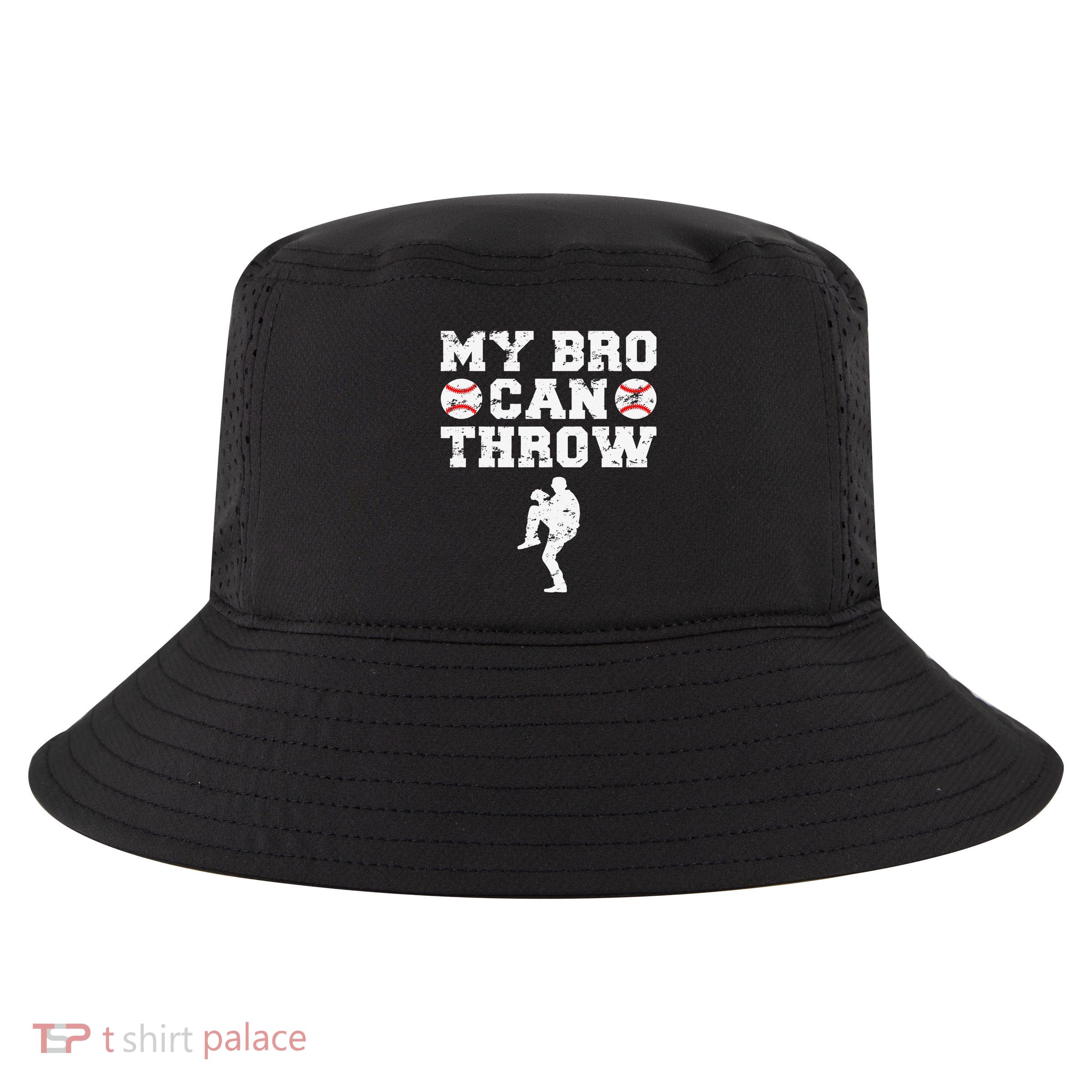 Baseball Pitcher Funny Sister Brother Cool Comfort Performance Bucket Hat