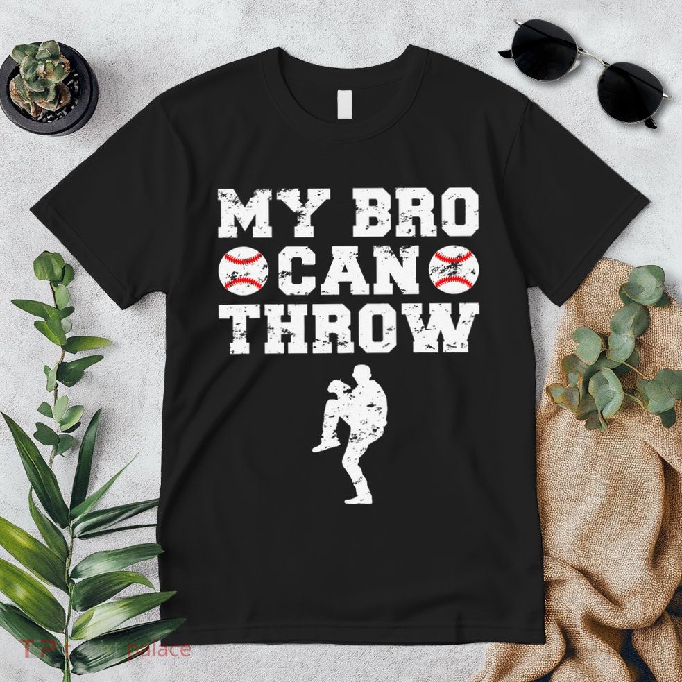 Baseball Pitcher Funny Sister Brother Premium T-Shirt