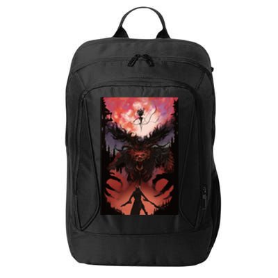 Bloodborne Poster Fan Art City Backpack