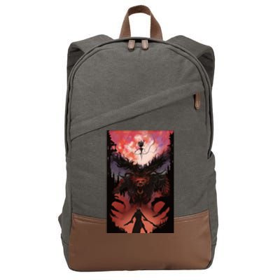 Bloodborne Poster Fan Art Cotton Canvas Backpack