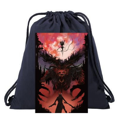 Bloodborne Poster Fan Art Drawstring Bag