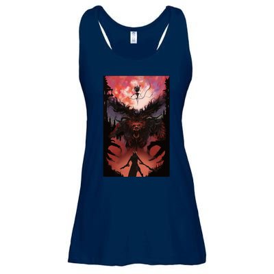 Bloodborne Poster Fan Art Ladies Essential Flowy Tank