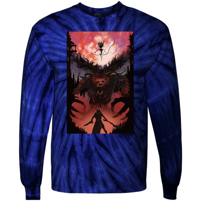 Bloodborne Poster Fan Art Tie-Dye Long Sleeve Shirt