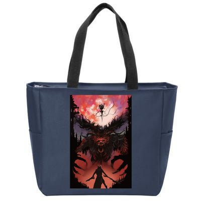 Bloodborne Poster Fan Art Zip Tote Bag