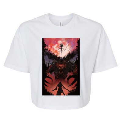 Bloodborne Poster Fan Art Bella+Canvas Jersey Crop Tee