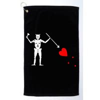 Blackbeard Pirate Flag Jolly Roger Skeleton Halloween Golf Towel
