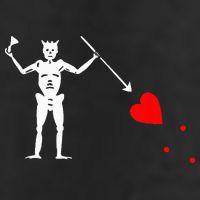 Blackbeard Pirate Flag Jolly Roger Skeleton Halloween Golf Towel