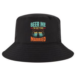 Bachelor Party Fiance Engagement For Groom Retro Beer Cool Comfort Performance Bucket Hat