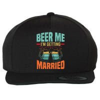 Bachelor Party Fiance Engagement For Groom Retro Beer Wool Snapback Cap