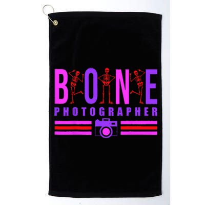 Bone Photographer Funny Skeleton XRay Tech Radiology Gift Platinum Collection Golf Towel