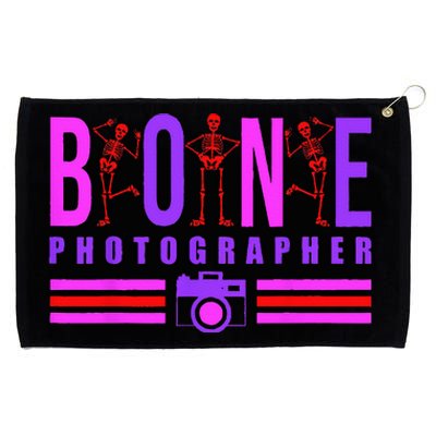 Bone Photographer Funny Skeleton XRay Tech Radiology Gift Grommeted Golf Towel