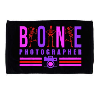 Bone Photographer Funny Skeleton XRay Tech Radiology Gift Microfiber Hand Towel