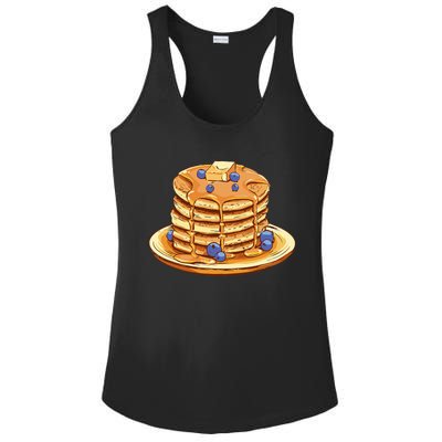 Blueberry Pancake Food Breakfast Sweets Ladies PosiCharge Competitor Racerback Tank