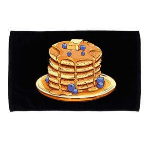 Blueberry Pancake Food Breakfast Sweets Microfiber Hand Towel