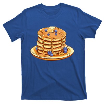 Blueberry Pancake Food Breakfast Sweets T-Shirt