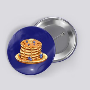 Blueberry Pancake Food Breakfast Sweets Button