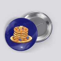 Blueberry Pancake Food Breakfast Sweets Button