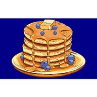 Blueberry Pancake Food Breakfast Sweets Bumper Sticker