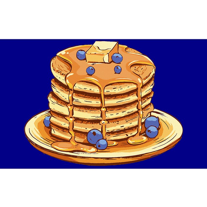 Blueberry Pancake Food Breakfast Sweets Bumper Sticker