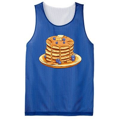 Blueberry Pancake Food Breakfast Sweets Mesh Reversible Basketball Jersey Tank