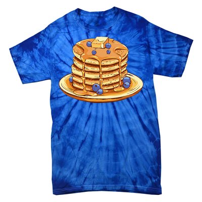 Blueberry Pancake Food Breakfast Sweets Tie-Dye T-Shirt