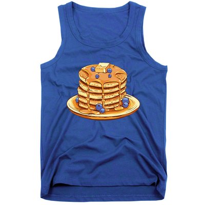 Blueberry Pancake Food Breakfast Sweets Tank Top