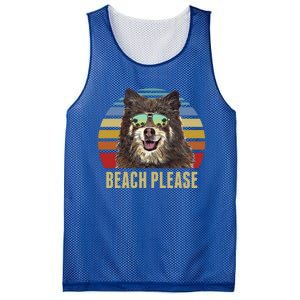 Beach Please Finnish Spitz Dog Funny Summer Gift Mesh Reversible Basketball Jersey Tank