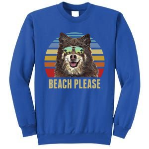 Beach Please Finnish Spitz Dog Funny Summer Gift Tall Sweatshirt