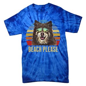 Beach Please Finnish Spitz Dog Funny Summer Gift Tie-Dye T-Shirt