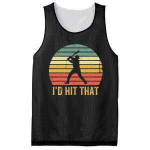 Baseball Player Funny ID Hit That Batter Sport Mesh Reversible Basketball Jersey Tank