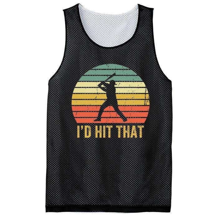 Baseball Player Funny ID Hit That Batter Sport Mesh Reversible Basketball Jersey Tank