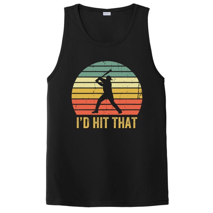 Baseball Player Funny ID Hit That Batter Sport PosiCharge Competitor Tank