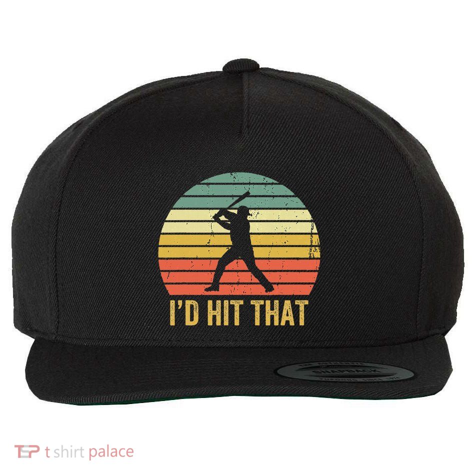 Baseball Player Funny ID Hit That Batter Sport Wool Snapback Cap