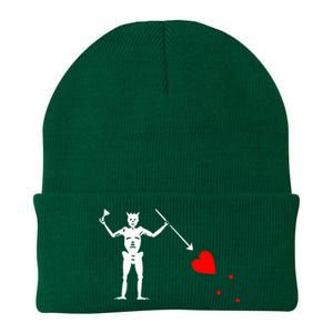 Blackbeard Pirate Flag Jolly Roger Skeleton Halloween Knit Cap Winter Beanie