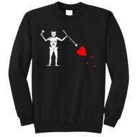 Blackbeard Pirate Flag Jolly Roger Skeleton Halloween Sweatshirt