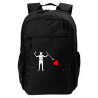 Blackbeard Pirate Flag Jolly Roger Skeleton Halloween Backpack