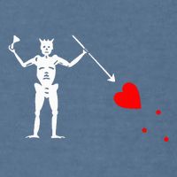 Blackbeard Pirate Flag Jolly Roger Skeleton Halloween Garment-Dyed Sweatshirt