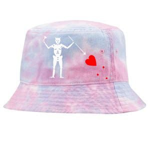 Blackbeard Pirate Flag Jolly Roger Skeleton Halloween Tie-Dyed Bucket Hat