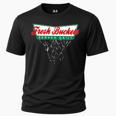 Basketball Player Fresh Buckets Served Daily Bball Performance Shirt