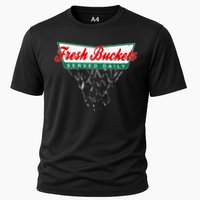 Basketball Player Fresh Buckets Served Daily Bball Cooling Performance Crew T-Shirt