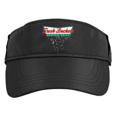 Basketball Player Fresh Buckets Served Daily Bball Adult Drive Performance Visor