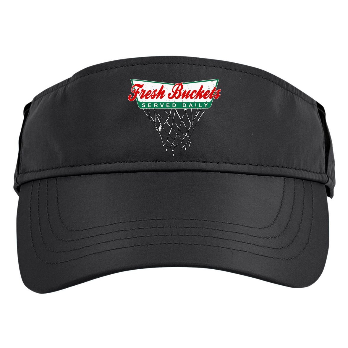 Basketball Player Fresh Buckets Served Daily Bball Adult Drive Performance Visor