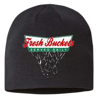 Basketball Player Fresh Buckets Served Daily Bball Sustainable Beanie