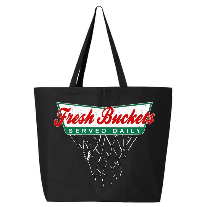 Basketball Player Fresh Buckets Served Daily Bball 25L Jumbo Tote