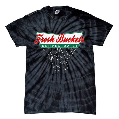 Basketball Player Fresh Buckets Served Daily Bball Tie-Dye T-Shirt