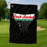 Basketball Player Fresh Buckets Served Daily Bball Golf Towel