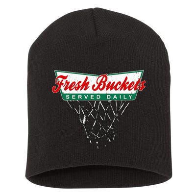 Basketball Player Fresh Buckets Served Daily Bball Short Acrylic Beanie